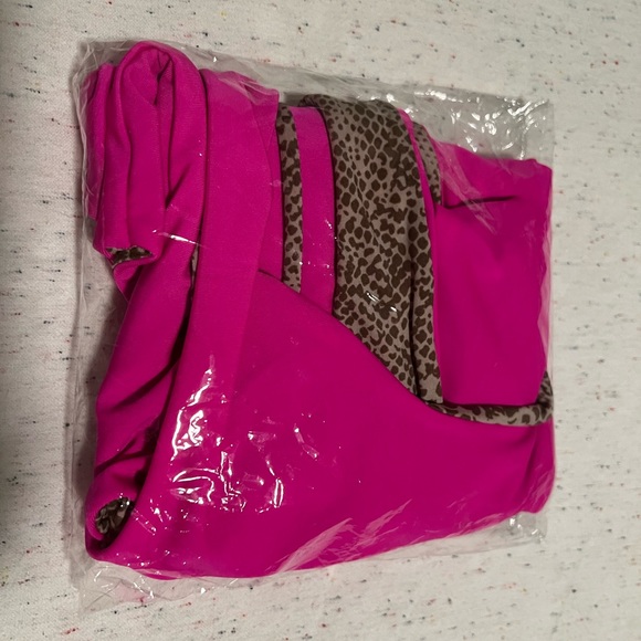 Acacia Palm Springs One Piece Swimsuit in Guava Pop Sz Large - Picture 6 of 6